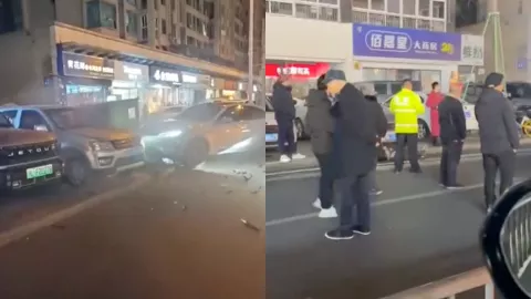 乐山醉驾连撞7车